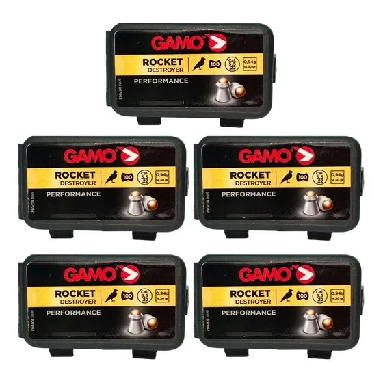 5 Lts Chumbinho Gamo Rocket Destructor 5.5mm - Lt 100 Un