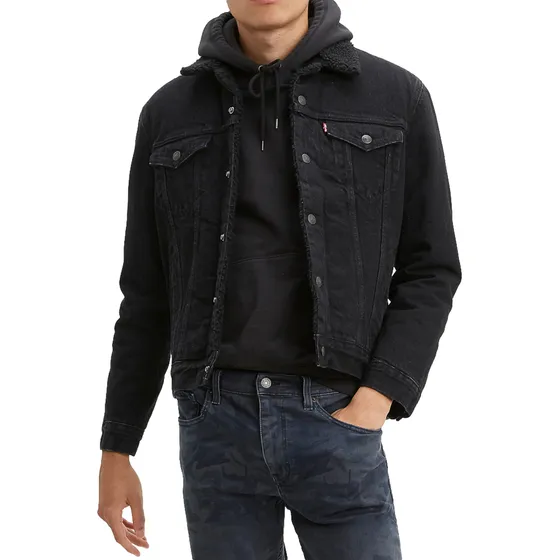 Chaqueta Hombre Type 3 Sherpa Trucker Negro Levis 16365-0100