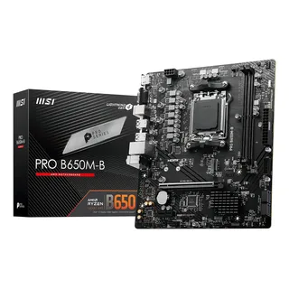 Tarjeta Madre Msi Pro B650m-b Lga Am5 2x Ddr5 M.2 Micro Atx