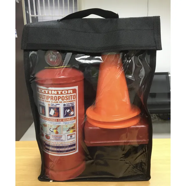 Kit De Extintor 5 Lbs Para Vehículo.