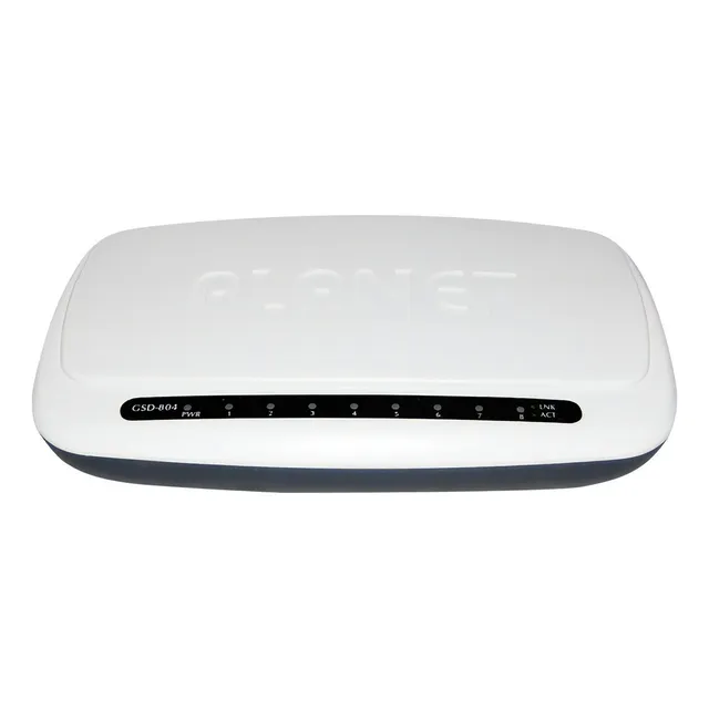 Switch 8 Ptos Gigabit Ethernet Gsd-804 Planet No Admin