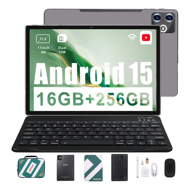 Rikkai Android 15 Tablet 16gb + 256gb Rom 8000mah Dual Sim