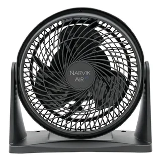 Narvik Ventilador Para Piso/pared, 3 Velocidades Modelo Na2009 De 9  (22.86 Cm), Silencioso, Inclinación Vertical Manual, Negro Mate