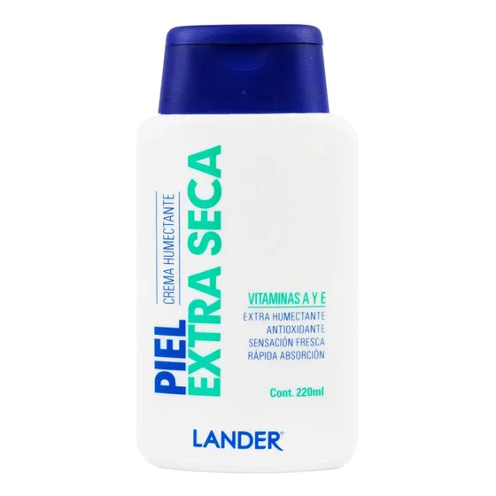 Crema para cuerpo Lander CREMA LANDER PIEL EXTRA SECA 220 ML en dosificador 220mL