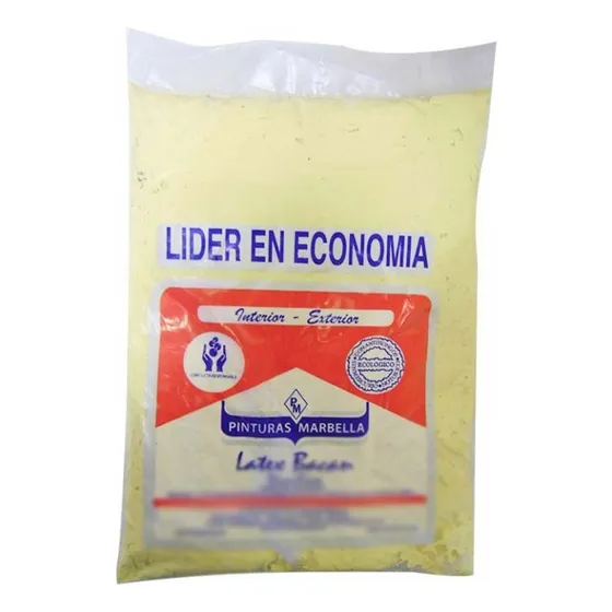 Pintura En Bolsa Látex 2.6kg Marbella Colores Acabado Mate Color Marfil