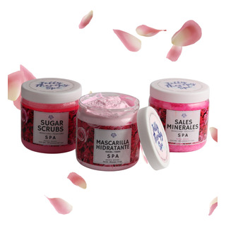 Kit Spa Rosas Pedicura Manicura 3pzas Kit Spa Rosas Pedicura Manicura 3pzas