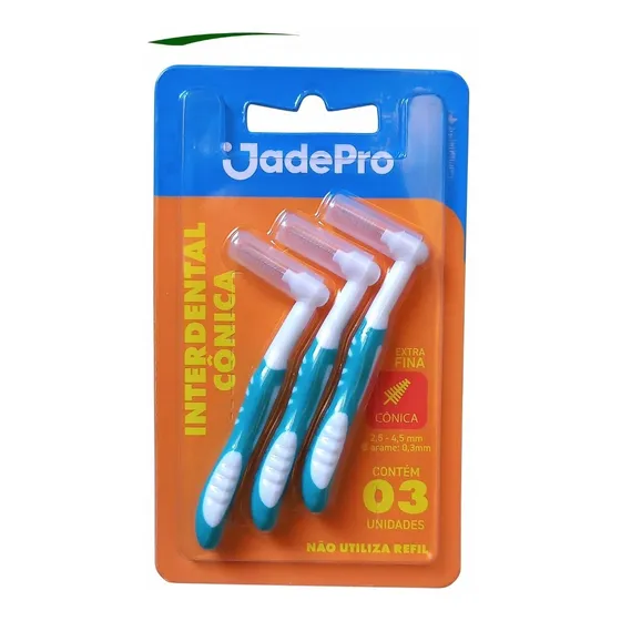 Escova Interdental Cônica Extrafina Jadepro 3 Unidades