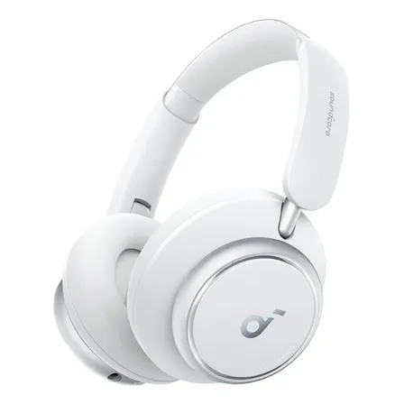 Audífonos Diadema Gamer Anker Soundcore Space Q45, Inalámbricos, Gamer, Cancelación Activa de Ruido (reduce hasta 98%), 50h con ANC y 65h estándar, Hi-Res, Bluetooth 5.3, LDAC, Cómodos, Color Blanco