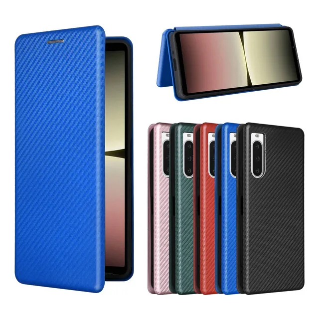 Yc Funda De Fibra De Carbono For Sony Xperia 1 Teléfono