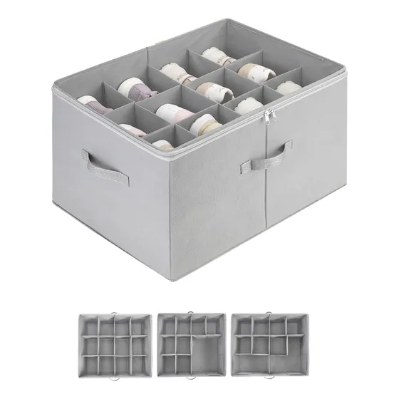 Caja Organizadora De Tela Ropa Zapatos Plegable Con Tapa