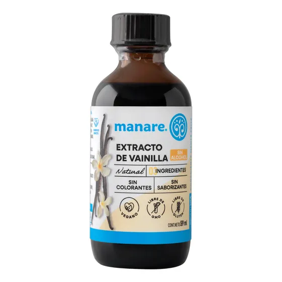 Extracto De Vainilla Sin Alcohol 59ml Manare