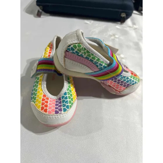 Zapatos  Deportivos Para Niñas Multicolores Talla 5