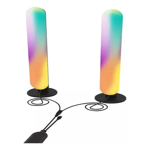 Lampara Decorativa Barras Luz Led Rgb Ambiente Con Control