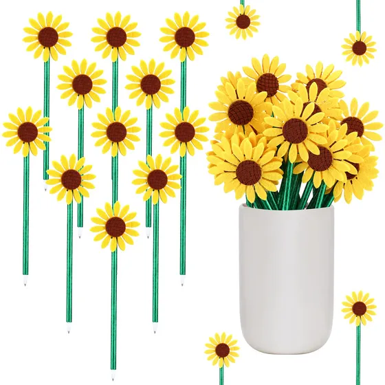 24 Boligrafo Flor Granel Girasol Mariposa Lirio Cala
