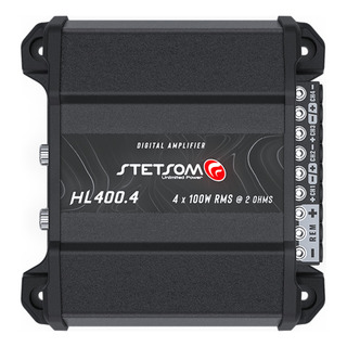 Módulo Amplificador Automotivo Stetsom Hl 400.4 4 Canais 400w Preto Módulo Amplificador Automotivo Stetsom Hl 400.4 4 Canais 400w Preto