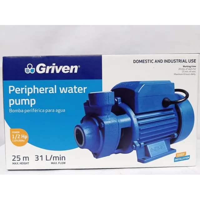 Bomba De Agua 1/2hp Griven