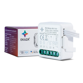 Interruptor Mini MĂłdulo Ekaza 3 Canais Smart Wifi Alexa Interruptor Mini MĂłdulo Ekaza 3 Canais Smart Wifi Alexa