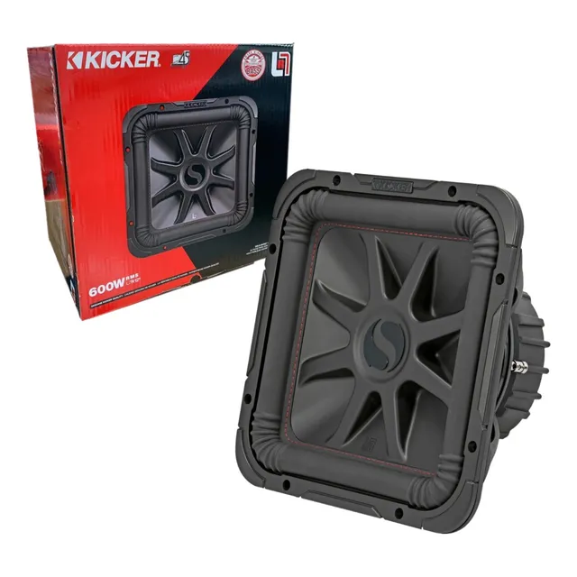 Subwoofer Kicker L7r 45l7r124 L7r12 12 Pul 1200w 600rms 4ohm Color Negro