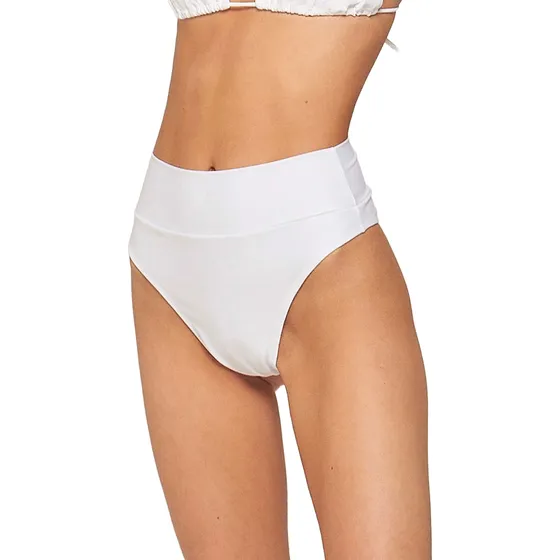 Bombacha De Bikini High Colaless Con Cintura Lisa Luz De Mar