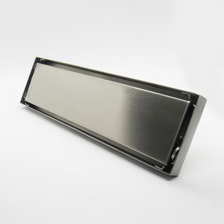 Ralo Invisivel Linear Anti Odor Aço Escovado Banheiro 28x8 Ralo Invisivel Linear Anti Odor Aço Escovado Banheiro 28x8