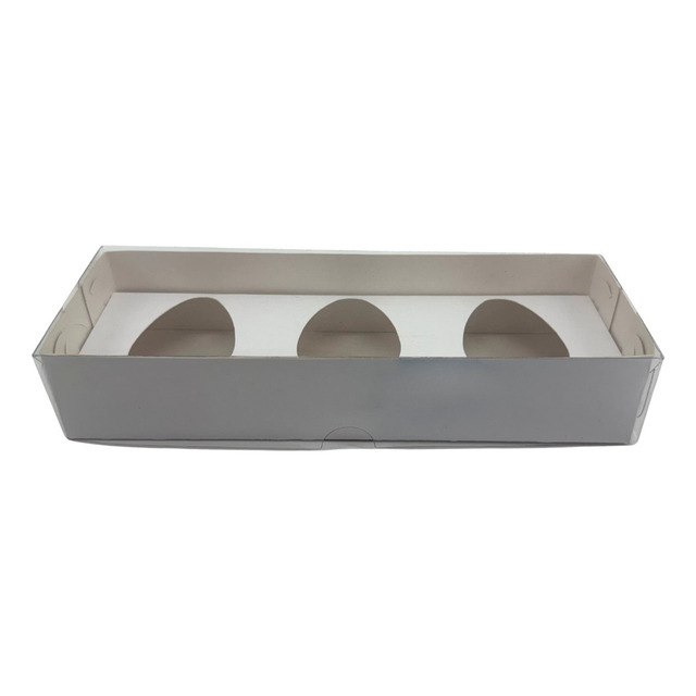 10 Caixas C/ Tampa Acetato P/ Ovo De Colher - Trio De 50g 10 Caixas C/ Tampa Acetato P/ Ovo De Colher - Trio De 50g