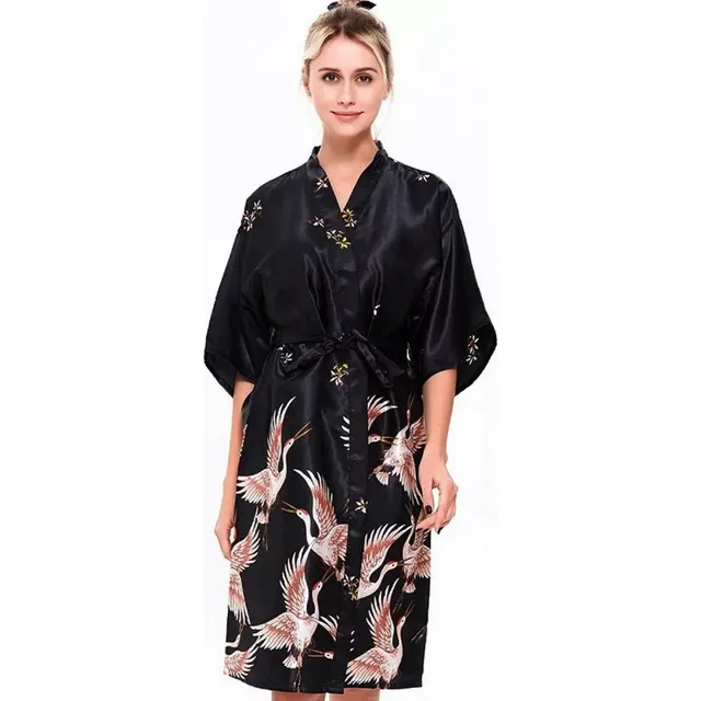 L Vestido De Manga Corta Tipo Kimono Japonés Yukata