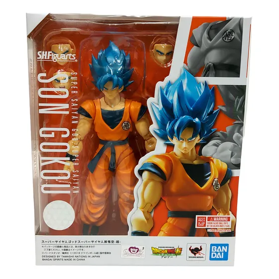 S. H. Figuart Son Goku como Blue Dragon Ball Super