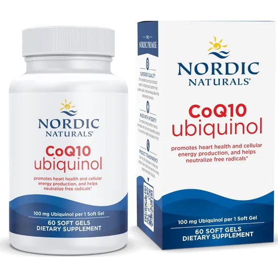 Suplemento detario Nordic Naturals Ubiquinol 100mg Coq10 en Pote con 60 Capsulas blandas Sin sabor