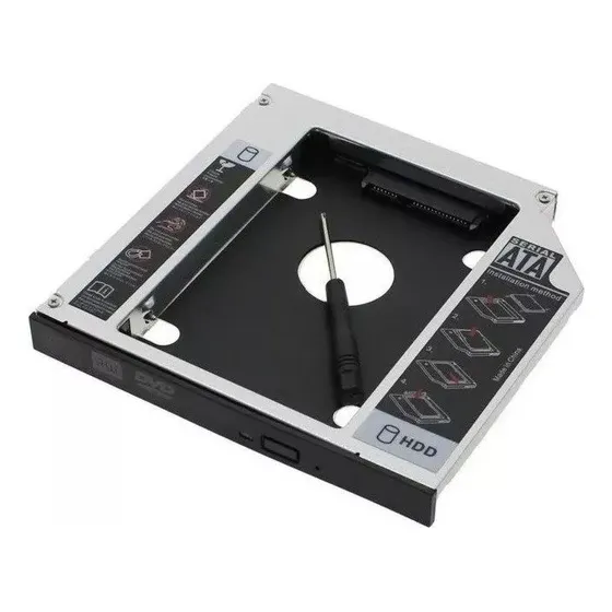 Case Adaptador Caddy 2º Hd Ssd/dvd Para Notebook 12mm 12,7m