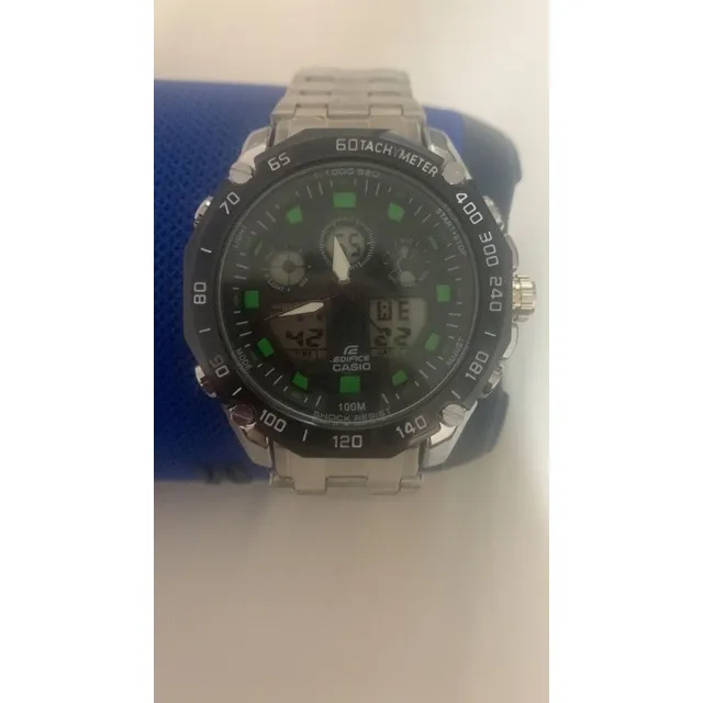 Reloj Casio Edifice 5349 Efa- 550 Pls Acero Anlga Dgtal V Zf