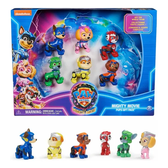 Paw Patrol Patrulla Canina Pack 6 Personajes 7 Cm Original