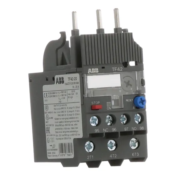 Relé Térmico Abb 20-24a, 3p, Ip20 690vac/600vdc Tf42-24