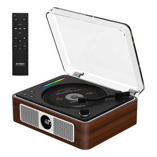 Leitor De Cd Portátil Thinkya Retro Com Alto-falante Bluetoo Leitor De Cd Portátil Thinkya Retro Com Alto-falante Bluetoo
