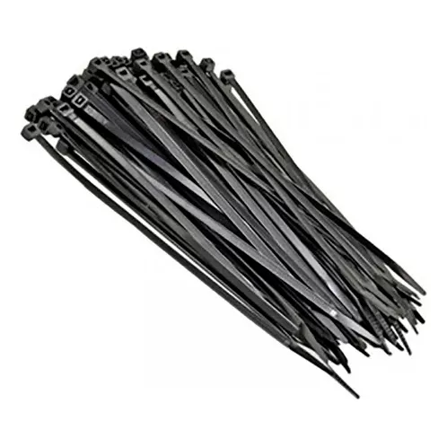 Zuncho Precinto Plastico 4.5x380mm Negro 100 Unidades