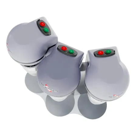 Batedor De Milkshake E Açaí Triplo Skymsen 3 Copos Aço Inox Bms-3-n