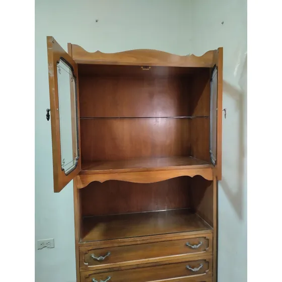 Mueble Ceibo Madera Vitrina Sala Comedor Casa