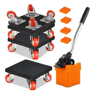 4pcs Ruedas Universal Para Mover Carga Hasta Giratorio 360° Negro