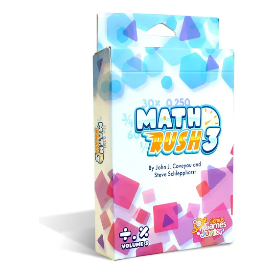 Juego Cooperativo Math Rush: 3 Fracciones, Decimales Y Porce