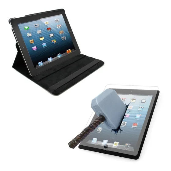 Capa Giratória + Película Para iPad 4 9.7 A1458 A1459 A1460