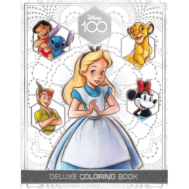 Disney 100 Libro Para Colorear Deluxe, De Great Moments Publishing., Vol. 1. Editorial Grupo Bestway, Tapa Blanda En Inglés, 2023