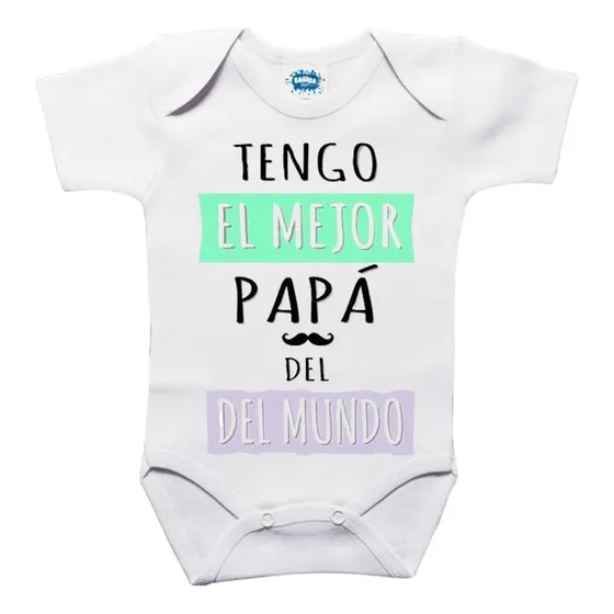 Body De Bebe Personalizado Tengo El Mejor Papa Del Mundo