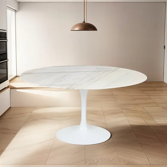 Mesa De Jantar 4 Lugares Tulipa Oval Espirito Santo Saarinen