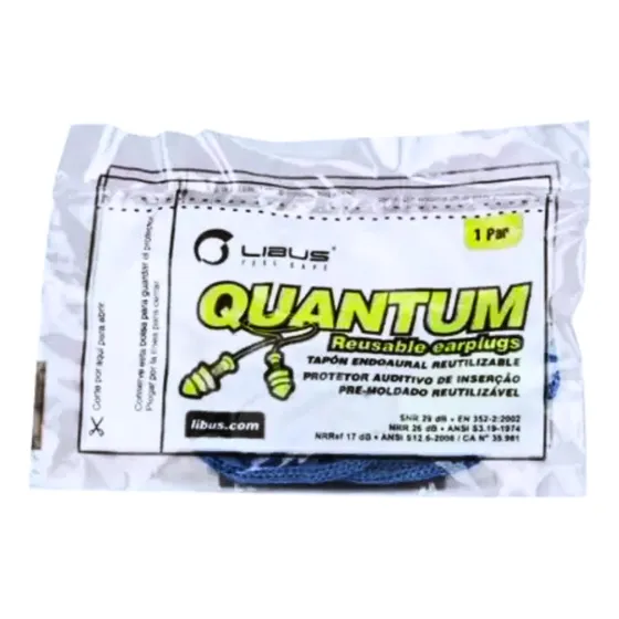 Protector auditivo de silicona Quantum Libus, 10 pares