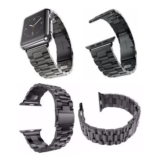 Pulseira Aço Inox Para Relógio Apple Watch 38, 40, 42, 44mm