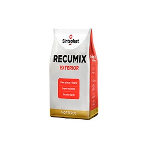 Cemento Mezcla Repara Superficies Exterior Recumix 5 Kg