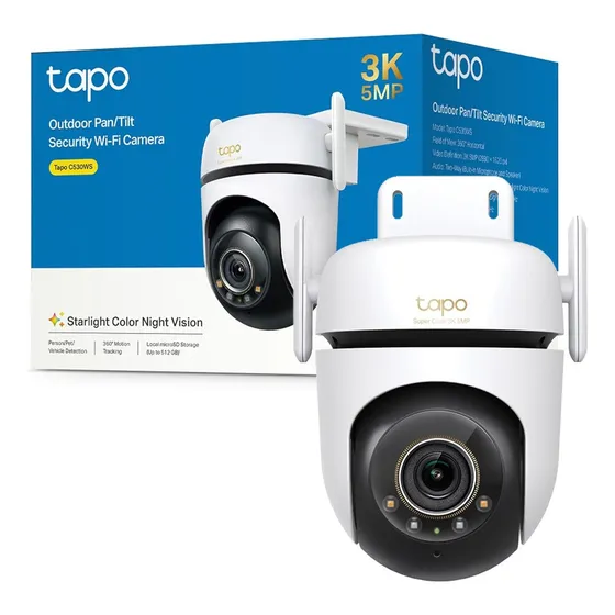 Cámara Wi-fi Tp-link Tapo C530ws 3k 5mp 360 A Color Sd 64gb