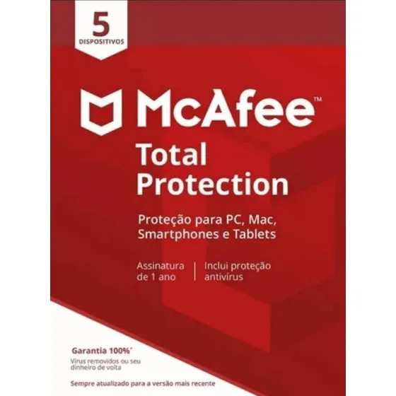 Antivirus Mcafee Total Protection 3 Dispositivos 1 Año Ofert