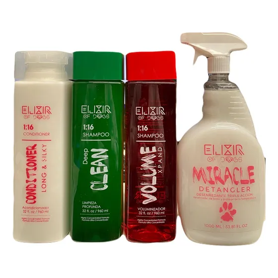 Elixir 2 Shampoo, Acondicionador Y Desenredante Para Mascota