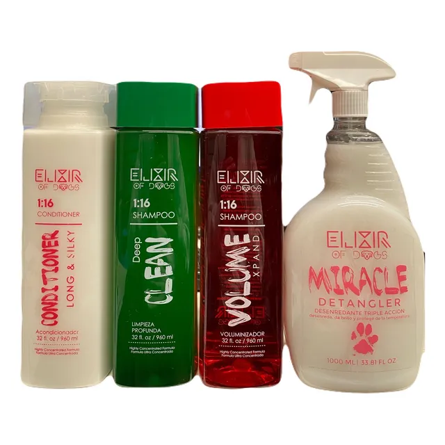 Elixir 2 Shampoo, Acondicionador Y Desenredante Para Mascota