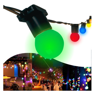 Varal De Luz 10 Metros Junina Externo Com Lâmpadas Coloridas Varal De Luz 10 Metros Junina Externo Com Lâmpadas Coloridas